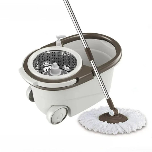 Primo Spin Mop with Bucket & Wheels – 360° Rotating Floor Cleaning System