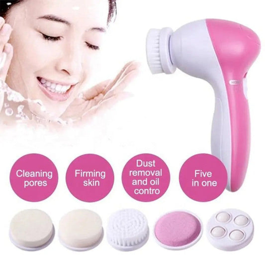 5 in 1 Facial Massager & Cleansing Brush – Electric Skincare Device