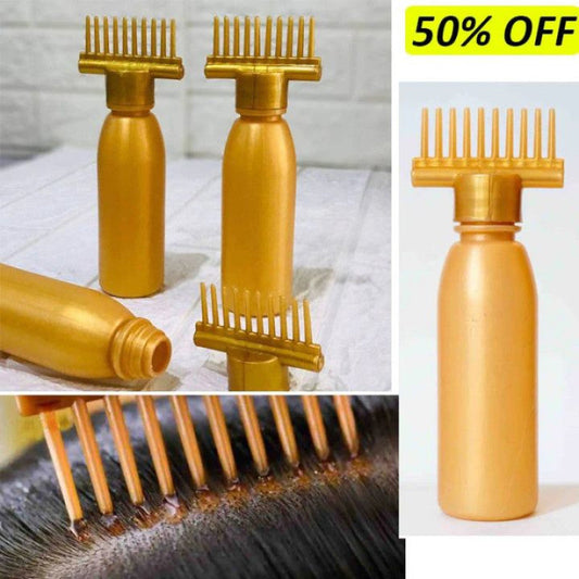 Pack of 2 Oil Comb Bottle – Multi-Purpose Hair & Root Applicator