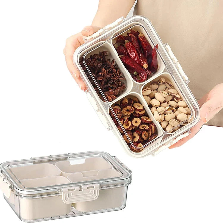 Nova 4 in 1 Storage Box β Airtight Multi Compartment Lunch & Snack Container