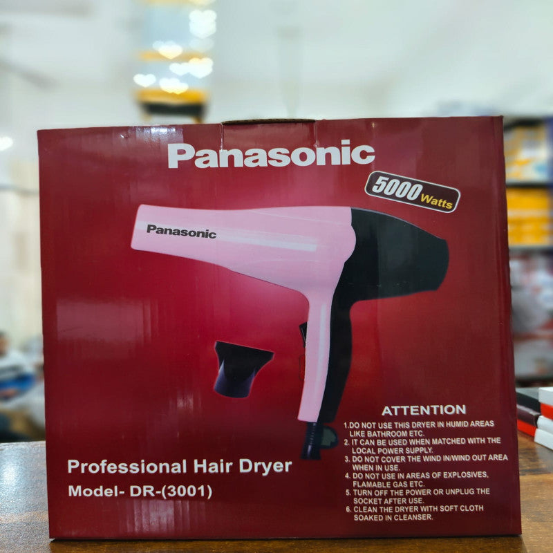 Panasonic Hair Dryer DR-3001 β 5000W Professional Hair Dryer | Fast Drying & Smooth Styling