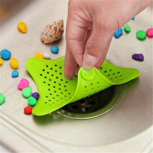 Pack of 3 Sink Star Jali – Silicone Drain Filter | Kitchen Sink Hair & Food Catcher Strainer