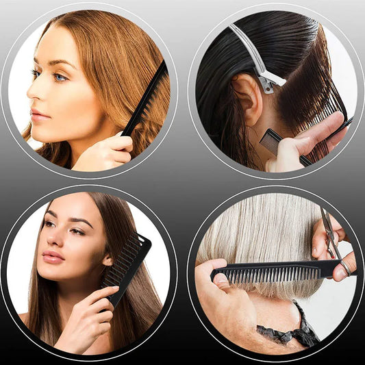 Hair Styling Tool Set (10 PCS) – Professional Combs Kit for Cutting, Styling & Sectioning
