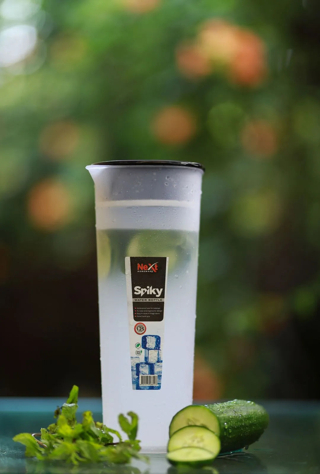 Spiky Water Bottle 1.2L β Large Capacity Leakproof Bottle
