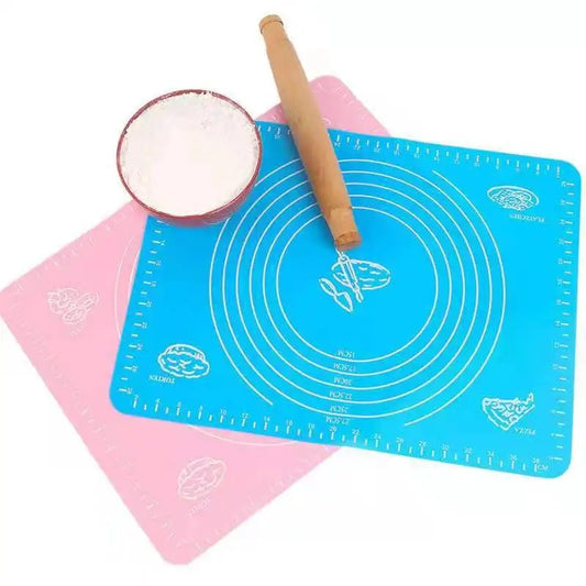 Roti Making Silicone Mat – Non Stick Dough Rolling Board | Anti Slip Baking & Kneading Mat (Measured Design)
