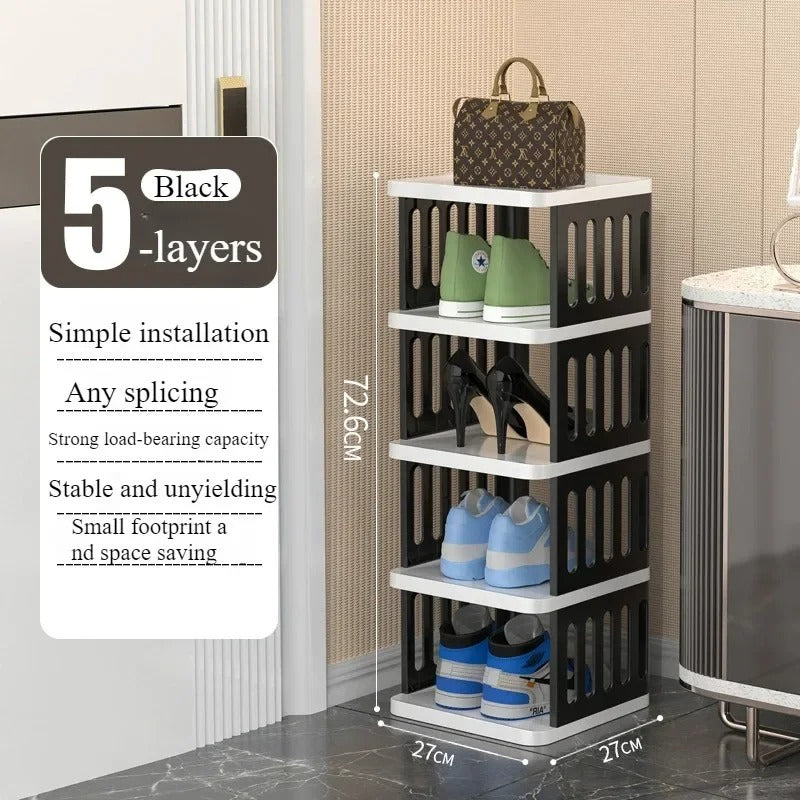 Classic 5 Layer Shoe Rack β Multi-Tier Space Saving Shoe Organizer for Home