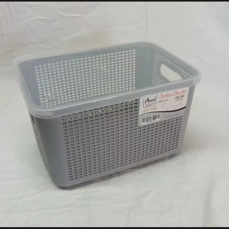Deluxe Storage Basket (Large) โ Multi-Purpose Plastic Organizer | Durable Storage Bin for Home & Kitchen
