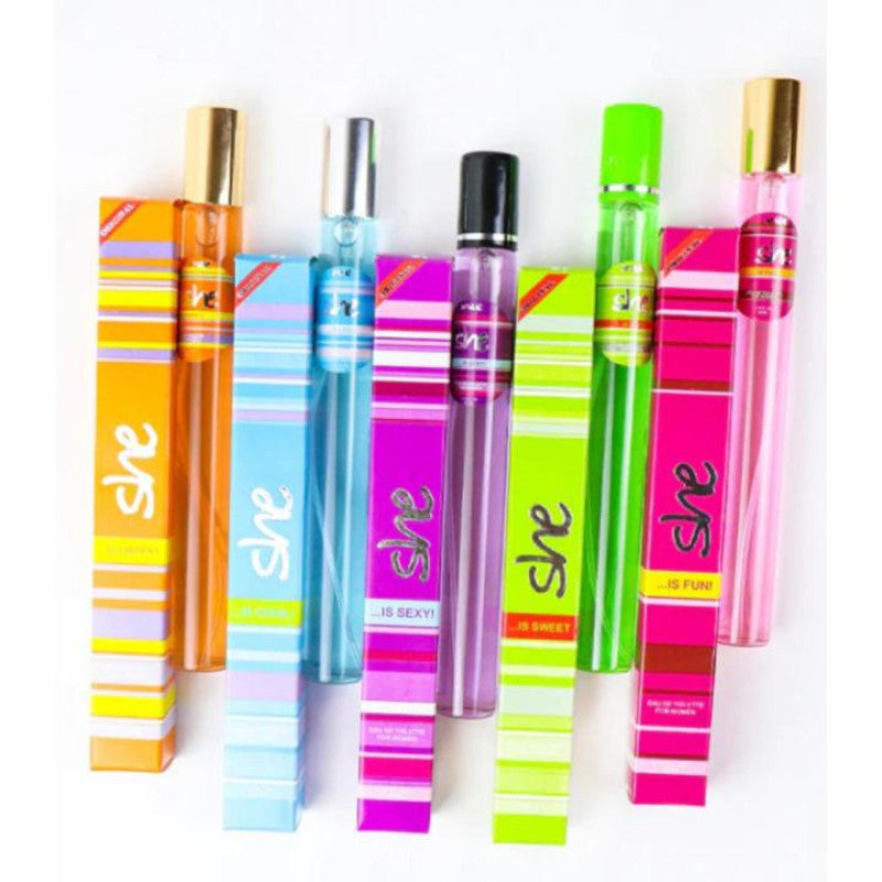 She Pen Perfume Pack of 5 β Long Lasting Mini Pocket Fragrance