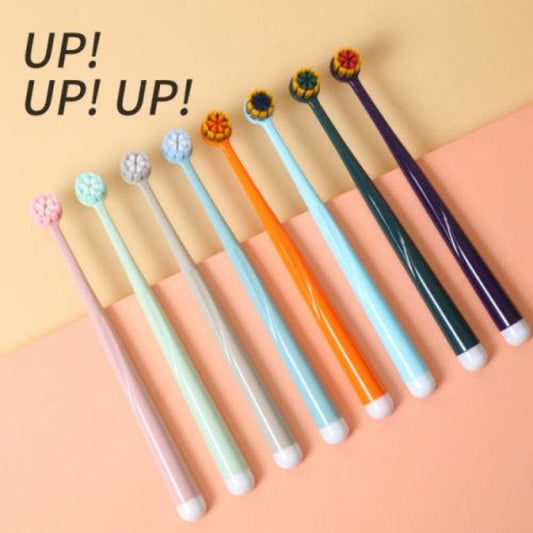 Pack of 2 Round Head Soft Toothbrush – Precision Clean Bristles | Comfortable Grip Brush