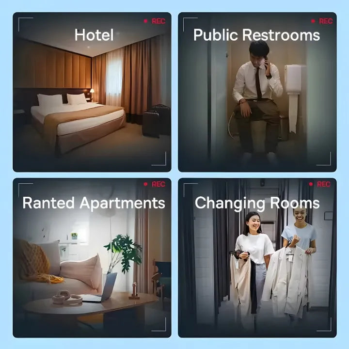 Portable Anti Camera Detector β USB Rechargeable Privacy Protection Device | Hidden Camera Finder for Hotels & Travel