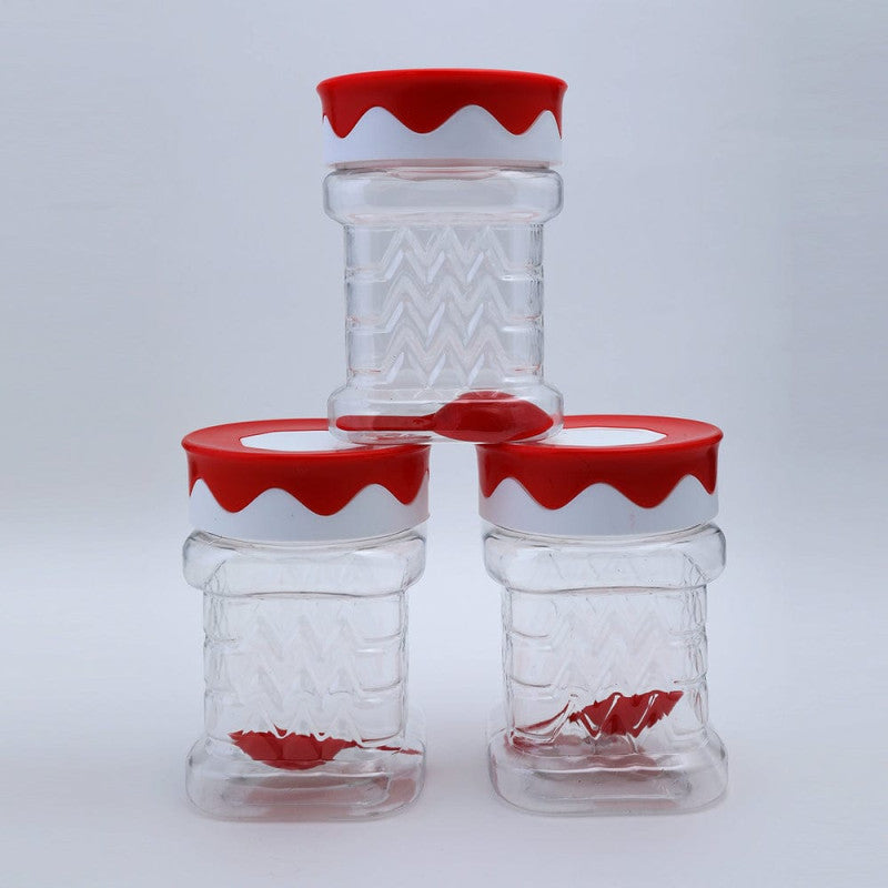 Safari Jar Set 3 Pcs (625ml) β Airtight Kitchen Storage Containers with Lid