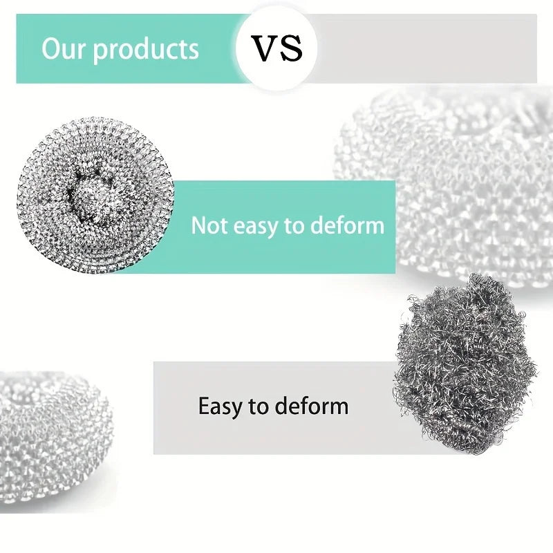 Pack of 2 Mini Palm Cleaning Brush β Stainless Steel Scrubber with Handle | Heavy Duty Dish & Kitchen Cleaning Brush