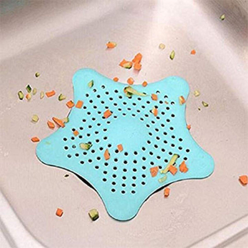 Pack of 3 Sink Star Jali β Silicone Drain Filter | Kitchen Sink Hair & Food Catcher Strainer