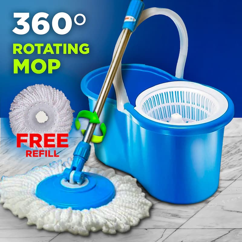 Royal Spin Mop (Plastic) – 360° Easy Cleaning Mop with Bucket