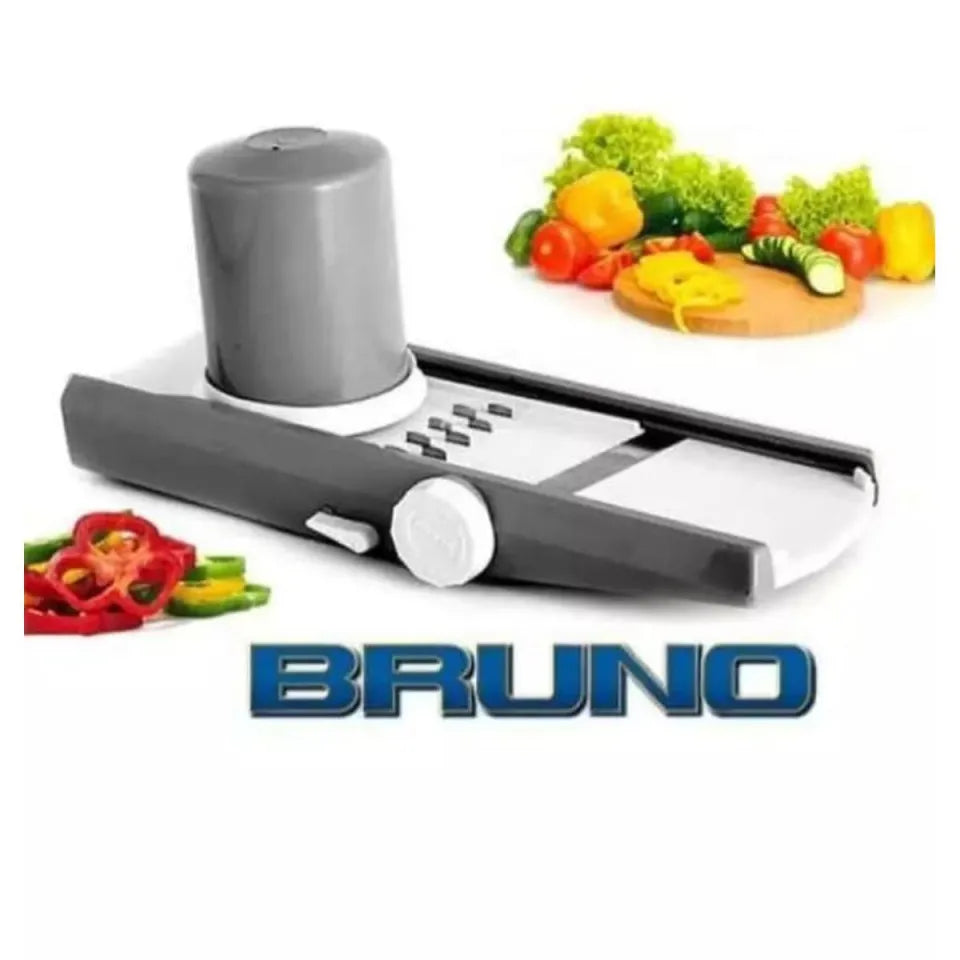 Bruno Vegetable Chopper & Slicer β Manual Multi Cutter | Adjustable Kitchen Slicer for Vegetables & Fruits