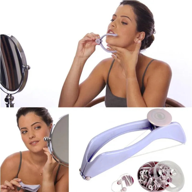Facial Hair Remover Tool for Women – Painless Spring Threading Face Hair Removal