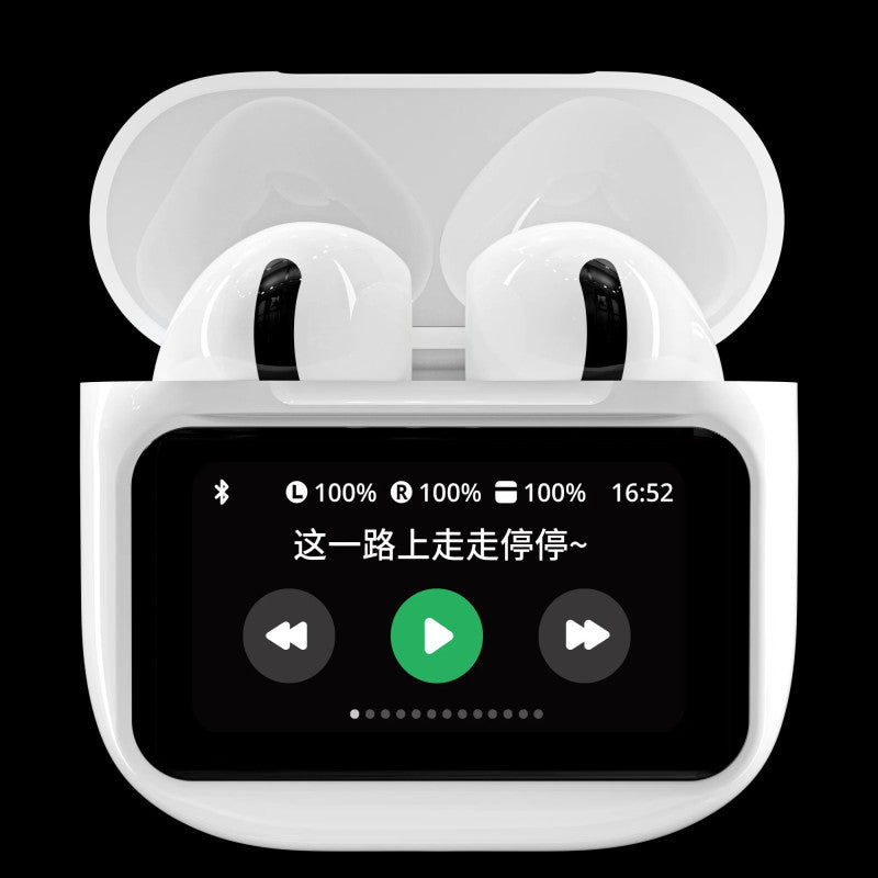 A9 Smart Tactile Wireless Earbuds ā Touch Screen Case, Noise Reduction & Bluetooth 5.3