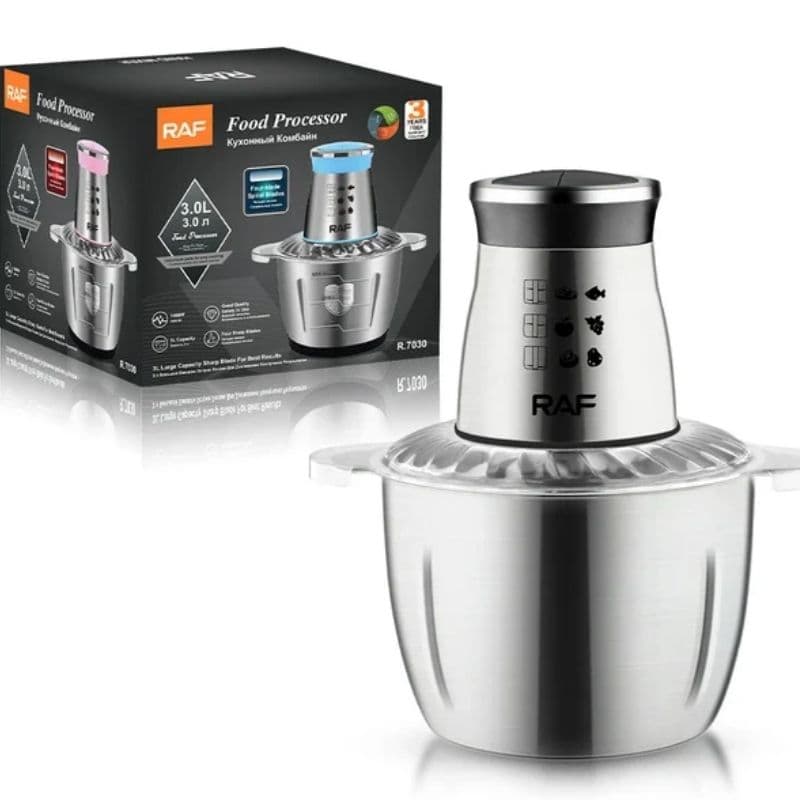 RAF Food Chopper 3L R7032 β Electric Meat & Vegetable Chopper | Powerful Kitchen Processor