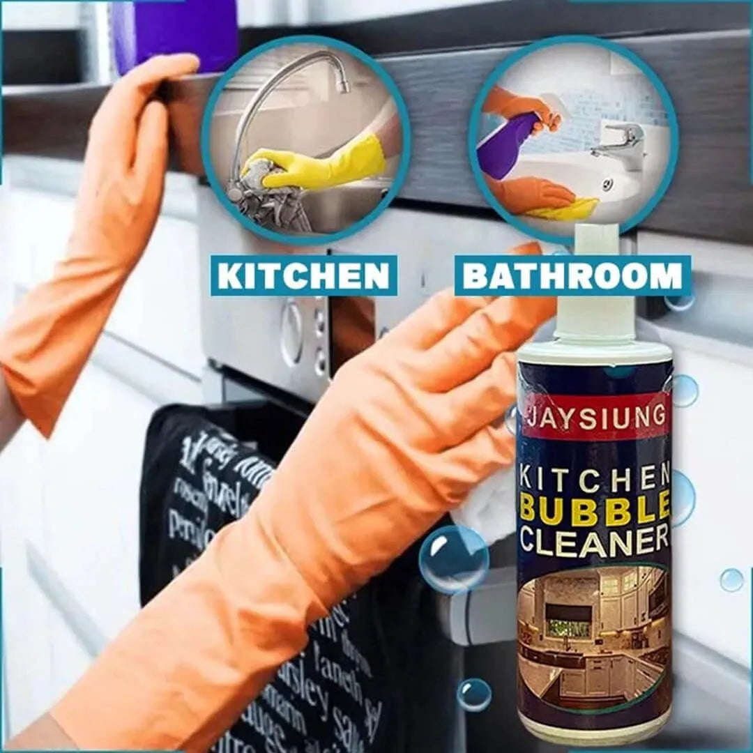 Kitchen Bubble Cleaner Spray β Powerful Grease & Burn Remover | Multi Surface Foam Cleaner