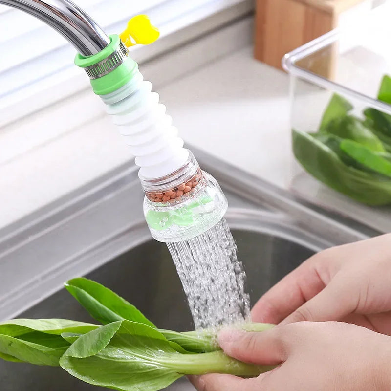 Pack of 2 Flexible Faucet Water Filter β Tap Extension Water Purifier & Splash Proof Nozzle