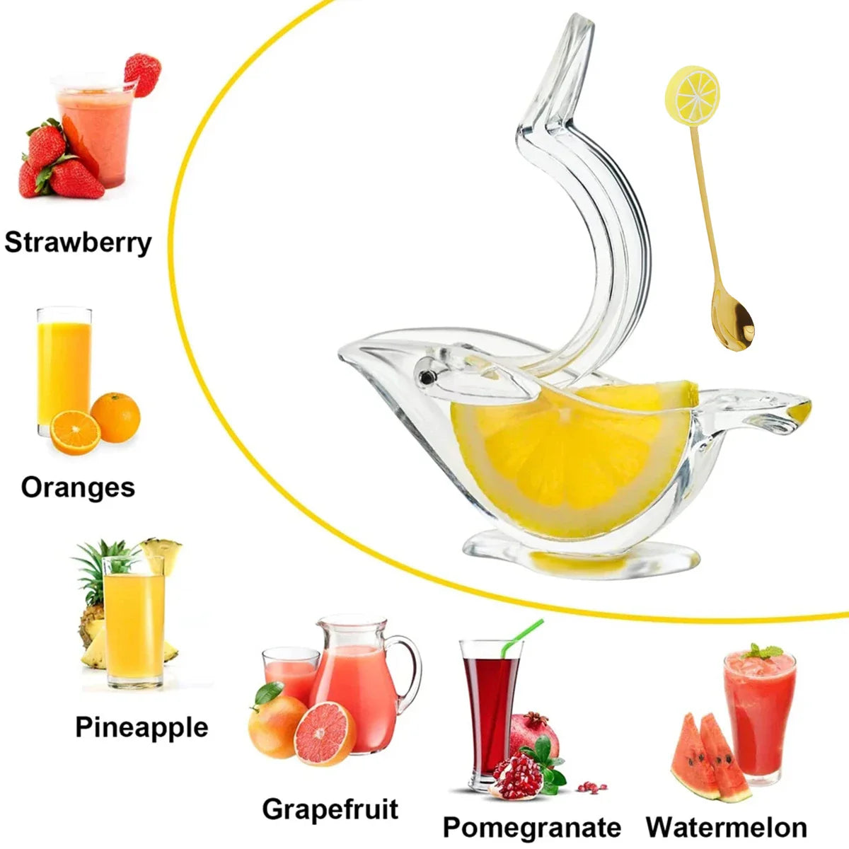 Manual Lemon Squeezer β Hand Press Citrus Juicer | Easy Juice Extractor for Lemon, Orange & Lime