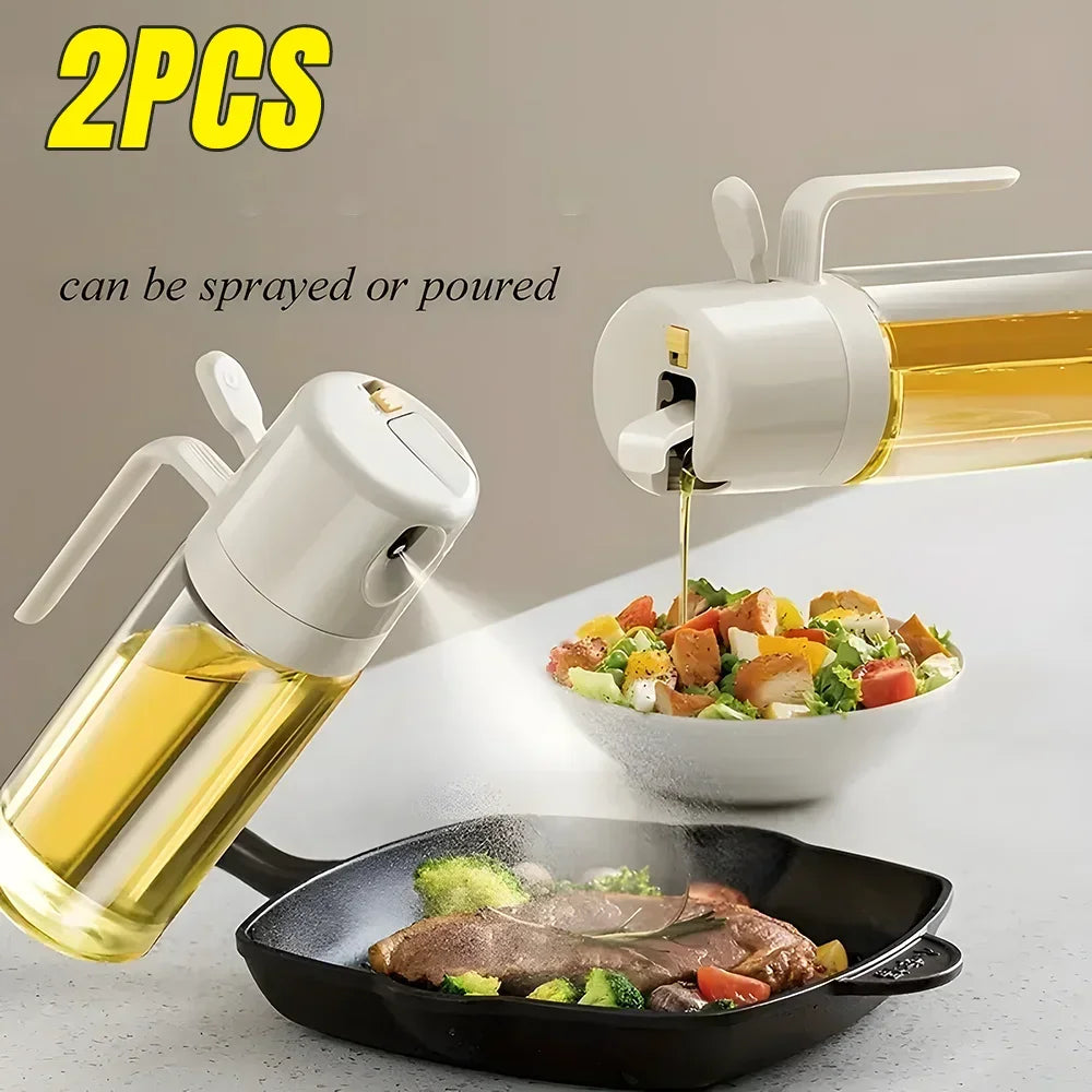 2-in-1 Oil Dispenser Bottle β Spray & Pour Kitchen Oil Sprayer