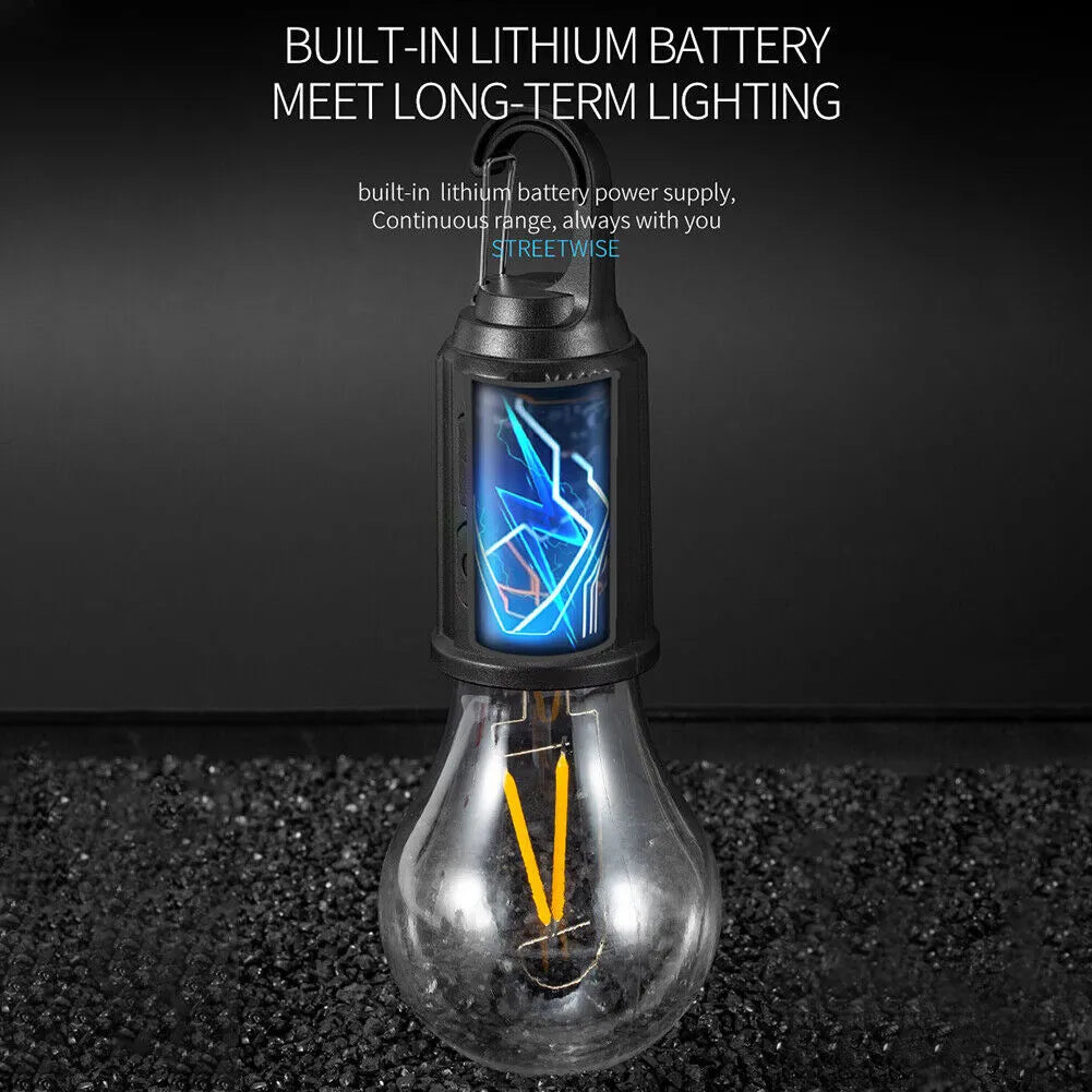 Solar Camping LED Bulb β Rechargeable Hanging Light for Outdoor, Emergency & Load Shedding