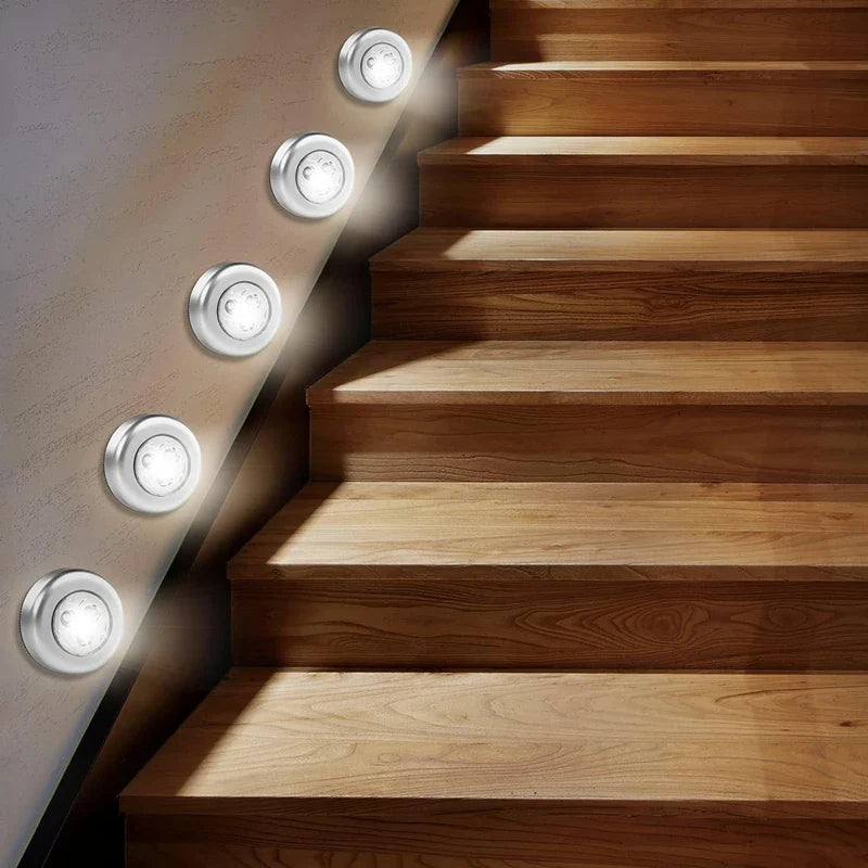 Pack of 3 LED Touch Cabinet Light β Wireless Stick On Light | Battery Operated Night Light for Kitchen, Wardrobe & Stairs