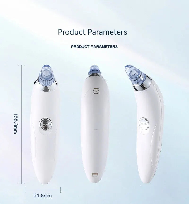 Derma Suction Blackhead Remover β Electric Pore Cleaner Vacuum with Adjustable Suction