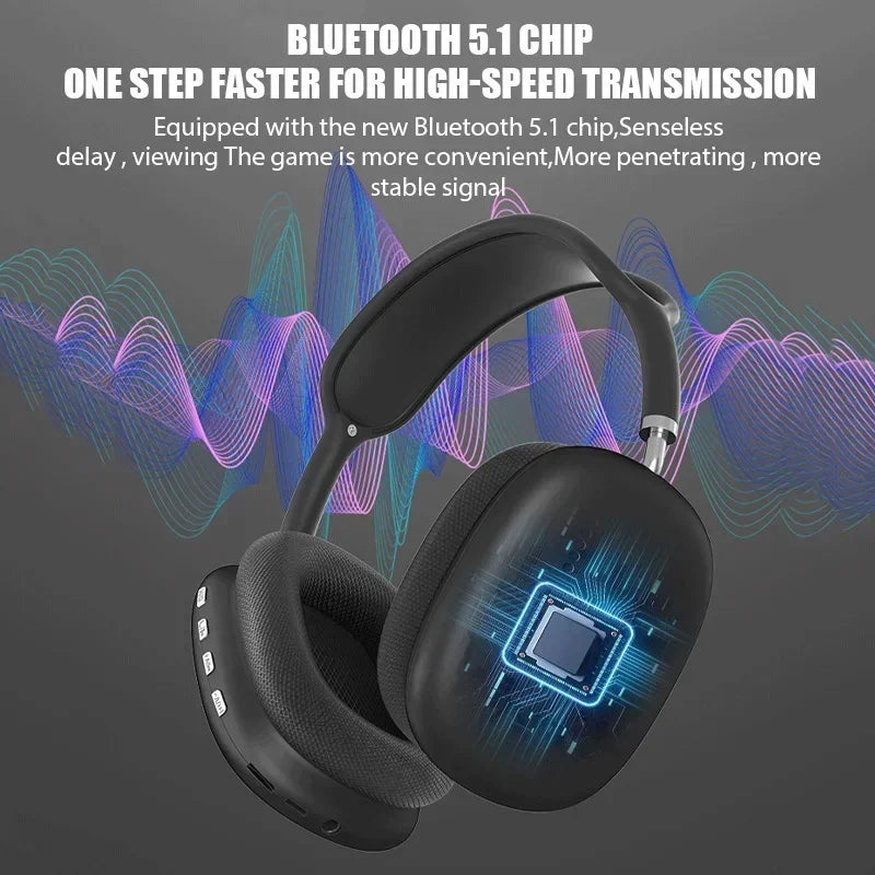 P9 Wireless Bluetooth Headphones ā HiFi Stereo Sound, Noise Reduction & Memory Card Support