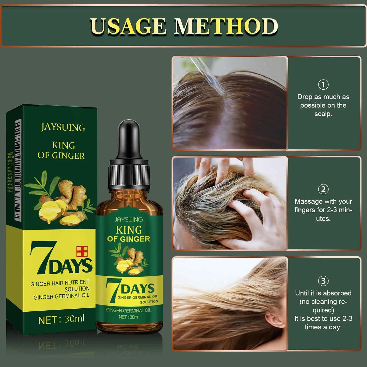7 Day Ginger Hair Oil β Hair Growth, Anti Hair Fall & Strong Healthy Hair Solution
