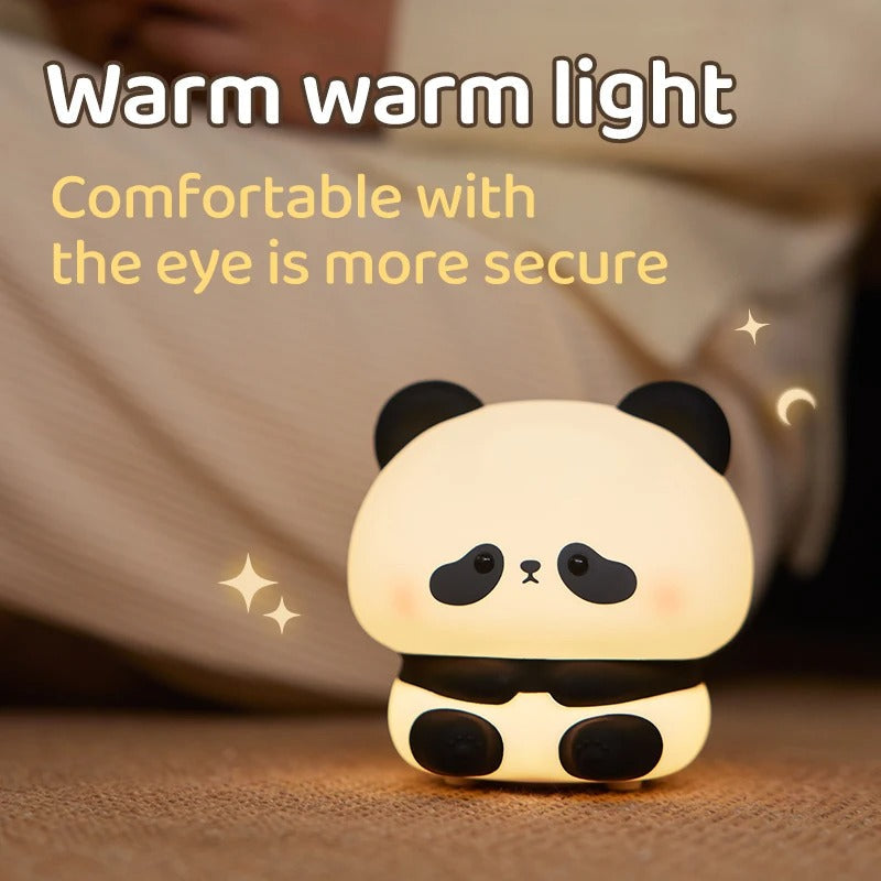 Cute Panda Rechargeable Night Lamp β Soft Silicone LED Touch Light