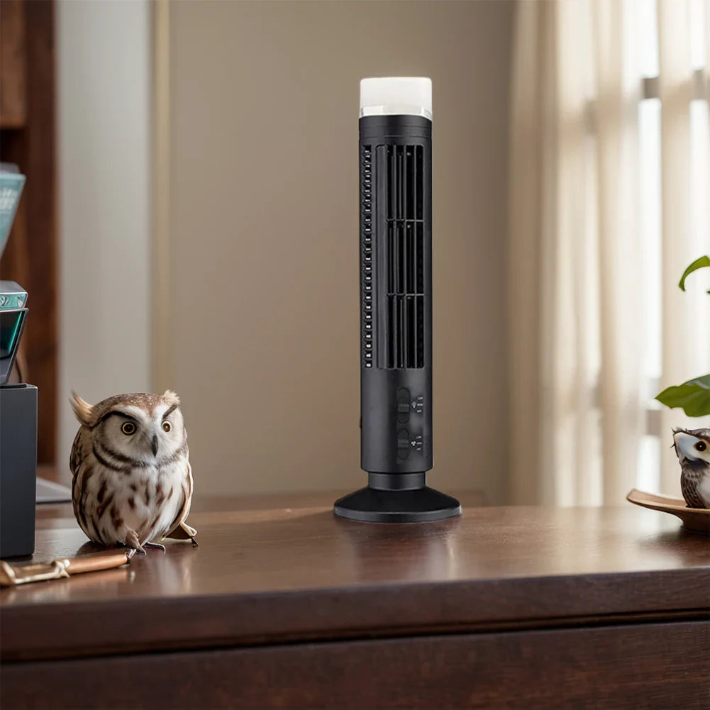 Portable Tower Fan โ Slim Mini Cooling Fan | Quiet Air Circulator for Home & Office