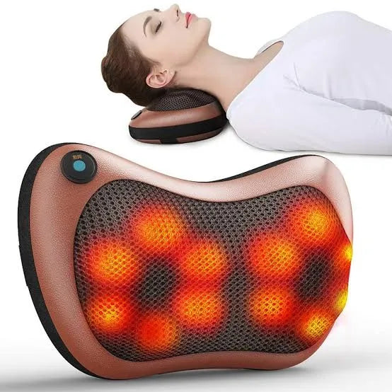 Car Pillow Massager β Electric Shiatsu Neck & Shoulder Massage Cushion with Heat
