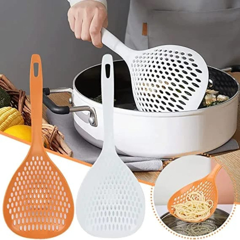 Multi-Purpose Pasta Spoon β Cooking Strainer Skimmer Spoon | Heat Resistant Kitchen Serving Spoon