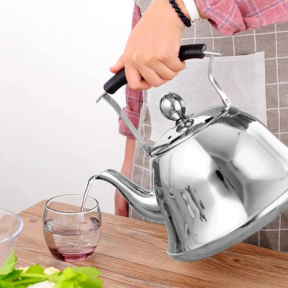 Stainless Steel Tea Kettle β Premium Golden Teapot for Kitchen & Tea Lovers