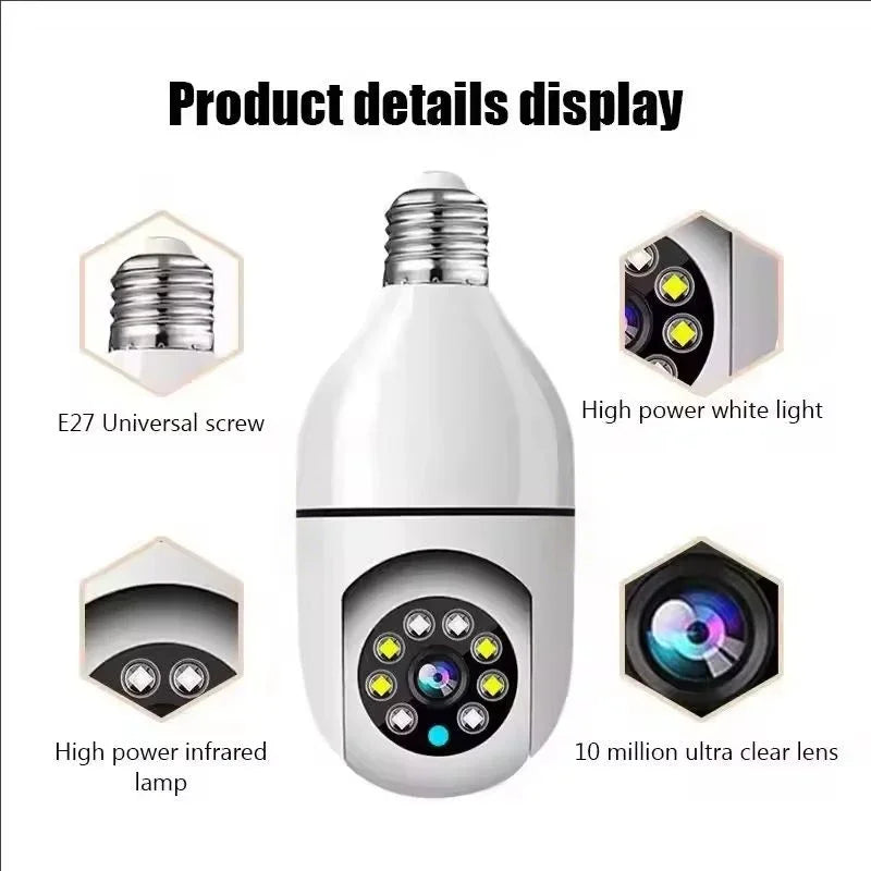 WiFi Bulb Camera 360Β° β HD Security Camera with Mobile App