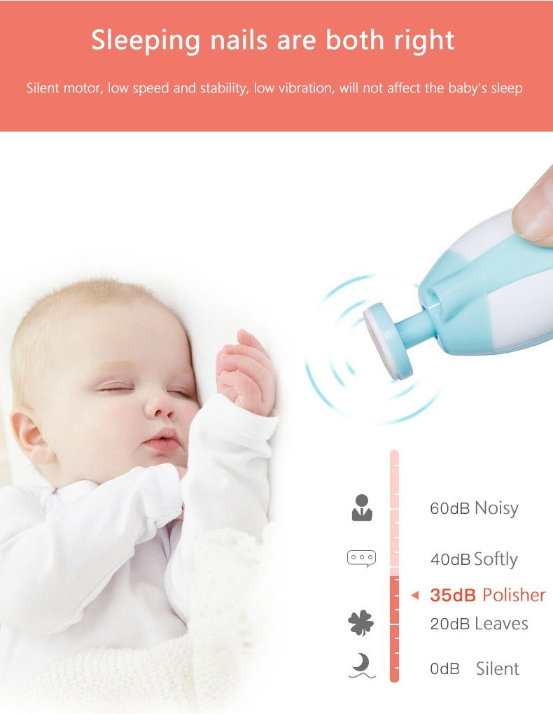 Baby Nail Trimmer Set – Safe Infant Nail Filer & Safe Clipper Alternative with Storage Case