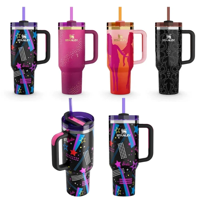 Pink Barbie Stanlay Tumbler | H2.0 Tumbler 1.18L Limited Edition Double Wall Vacuum Insulated