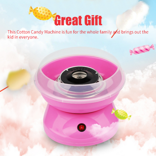 Electric Cotton Candy Machine – Mini Sugar Floss Maker for Kids & Parties