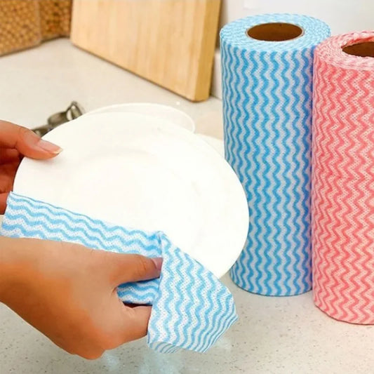 Kitchen Cleaning Tissue Roll (Small) – Reusable Dish Cleaning Cloth | Multi Purpose Kitchen Wipes