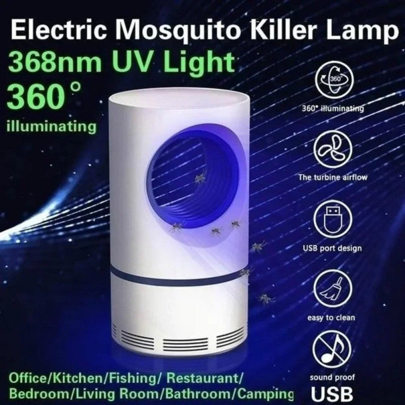 Electric Mosquito Killer Lamp – USB LED Insect Trap (Low Noise & Safe)
