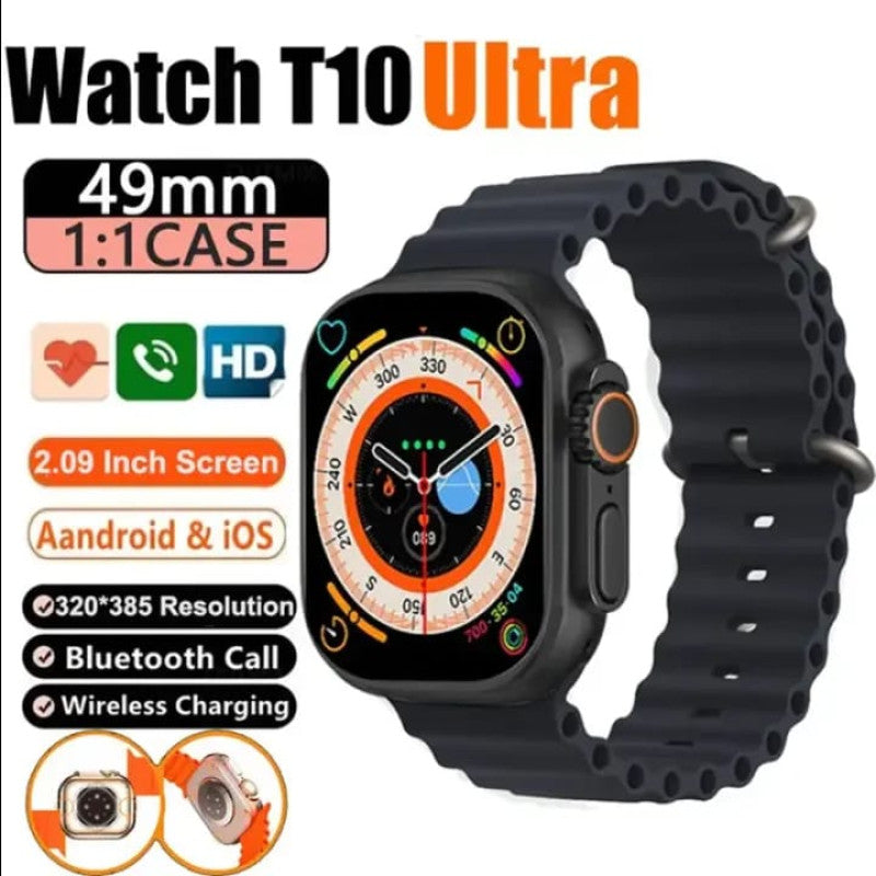 T10 Ultra Smart Watch – Bluetooth Calling | Fitness Tracker | HD Display