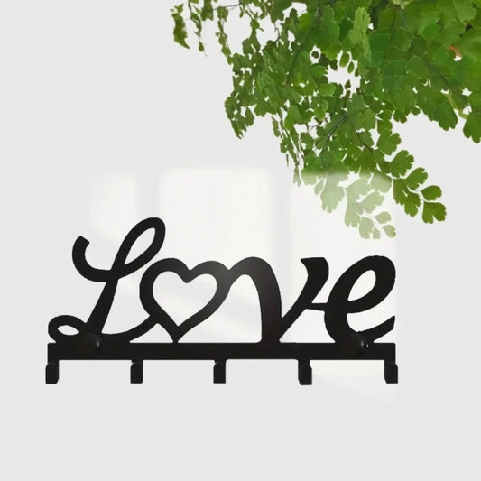 Love Letter Key Holder – Wall Mounted Decorative Key Stand with Hooks