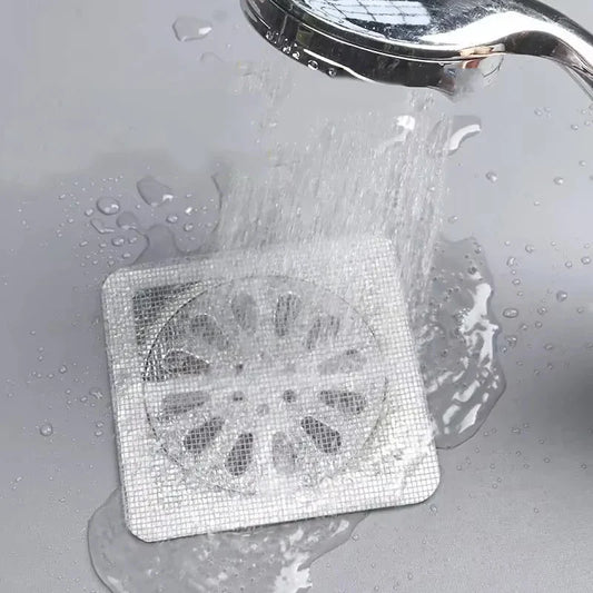 Adhesive Sink Drain Patch (Pack of 20) – Anti-Clog Hair Catcher Filter | Kitchen & Bathroom Drain Protector