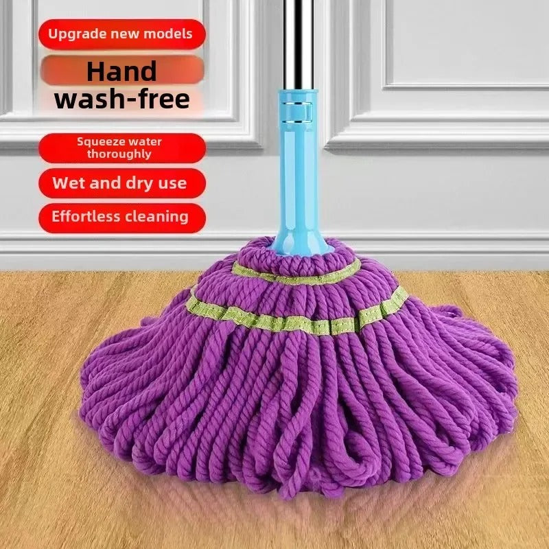 Twist Mop Wring-Out – Hand Press Floor Cleaning Mop with Super Absorbent Head