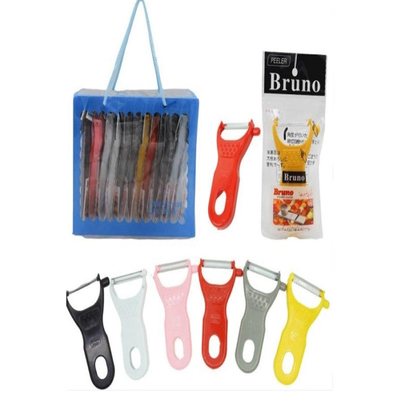 Pack of 2 Bruno Kitchen Peeler – Stainless Steel Vegetable & Fruit Peeler | Sharp & Easy Grip