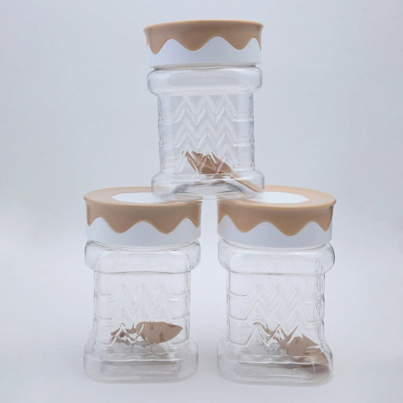 Safari Jar Set 3 Pcs (625ml) – Airtight Kitchen Storage Containers with Lid