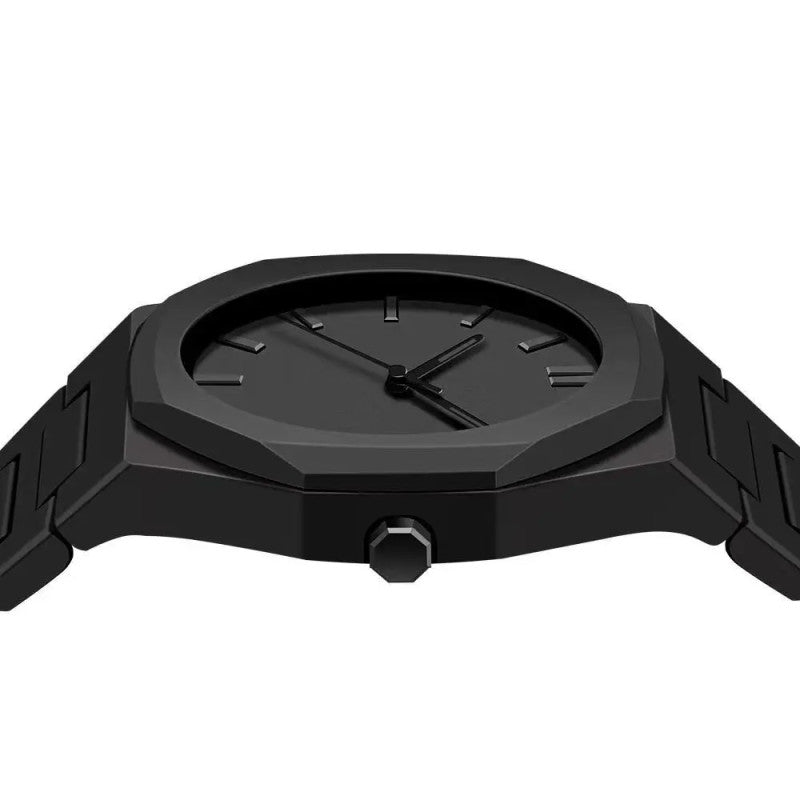 Arabic Black Aura Watch – Luxury Matte Black Dial with Arabic Numerals