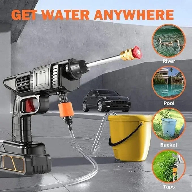 Cordless High Pressure Car Washer Gun (Single Battery) – Portable Power Cleaner